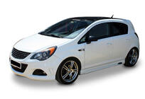 Opel Corsa D 2007–2014 Sideskirts DPT V-2 (hoogglans zwart) foto 2