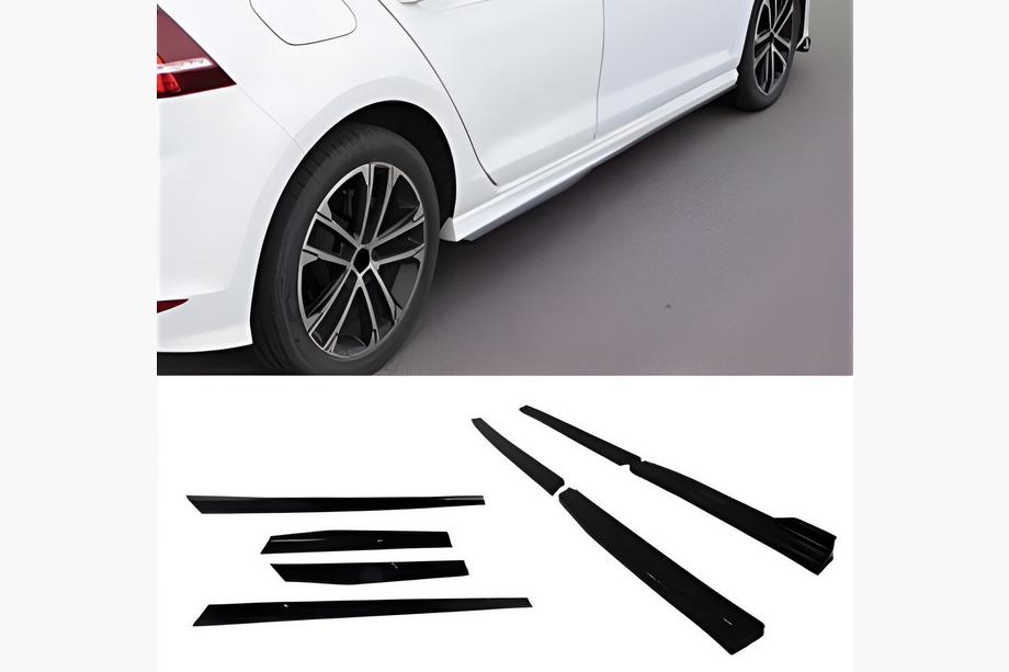 Volkswagen Golf 7/E-Golf 2012–2020 Sideskirts DPT V-3 (hoogglans zwart) Image