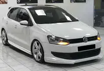 Volkswagen Polo 2010–2017 Sideskirts DPT V-1 (hoogglans zwart) foto 1