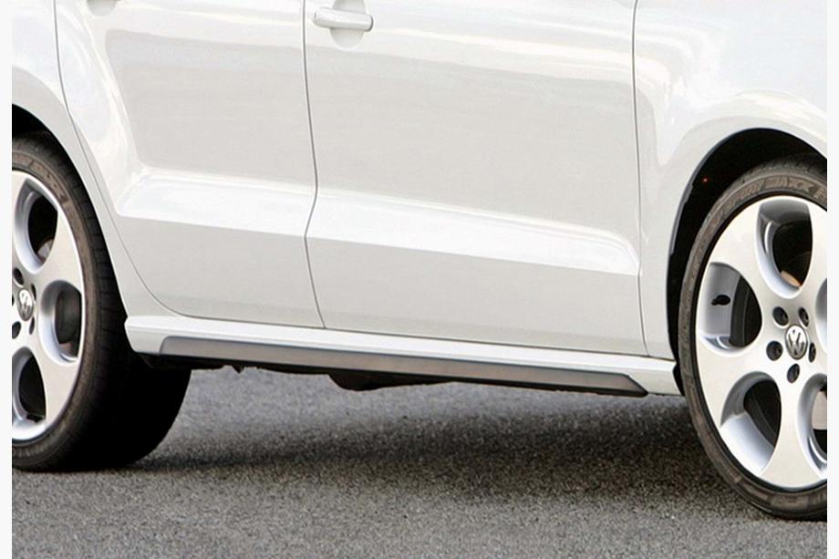 Volkswagen Polo 2010–2017 Sideskirts DPT V-2 (hoogglans zwart) Image