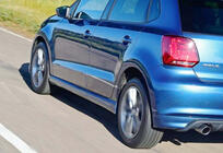 Volkswagen Polo 2010–2017 Sideskirts DPT V-3 (hoogglans zwart) foto 1