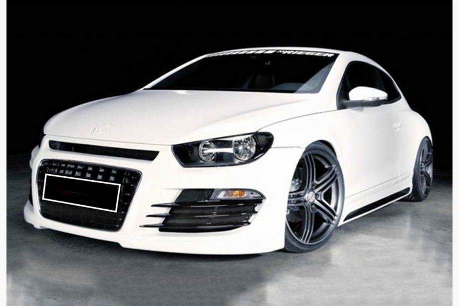 Volkswagen Scirocco 2008–2017 Sideskirts DPT V-2 (hoogglans zwart) Foto 2