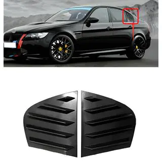 Sierlijsten voor achterruiten DPT (glanzend zwart, 2 stuks) BMW 3-serie E90/E91 2005–2011 foto 1
