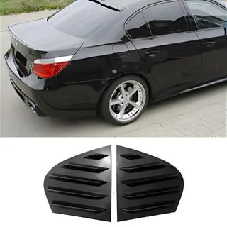 Sierlijsten voor achterruiten DPT (glanzend zwart, 2 stuks) BMW 5 Serie E60/E61 2003–2010