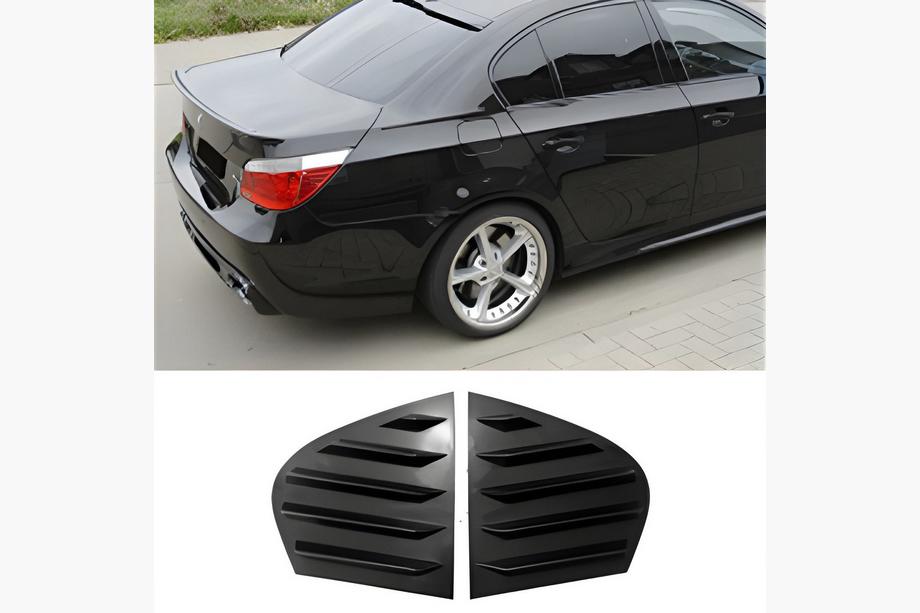 BMW 5 Serie E60/E61 2003–2010 Sierlijsten voor achterruiten DPT (glanzend zwart, 2 stuks) Image