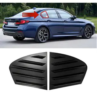 Sierlijsten voor achterruiten DPT (glanzend zwart, 2 stuks) BMW 5 Serie G30/G31 2017–2023