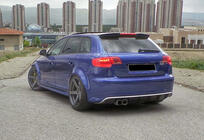 Audi A3 2003–2012 Spoiler DPT V-2 (2003-2008, hoogglans zwart) foto 7