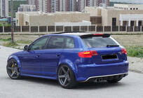 Audi A3 2003–2012 Spoiler DPT V-2 (2003-2008, hoogglans zwart) foto 2