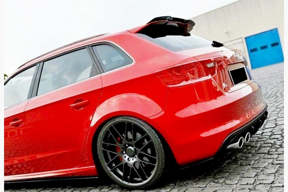 Audi A3 2012–2020 DPT V-1 spoiler (HB, hoogglans zwart) Image
