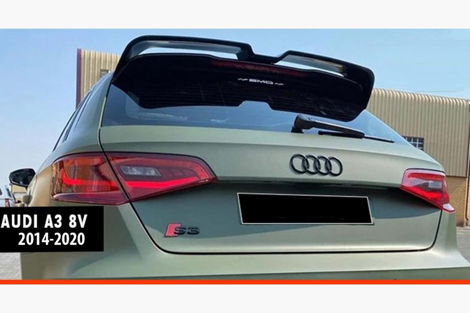 Audi A3 2012–2020 Spoiler DPT V-3 (hatchback, 5-deurs, hoogglans zwart) Image