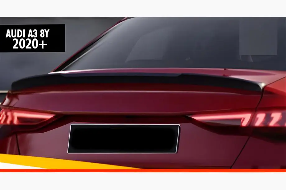 Audi A3 2020– DPT V-2 spoiler (Sedan, hoogglans zwart) Image