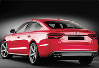 Audi A5 2007–2015 Spoiler DPT V-2 (voor Sedan, hoogglans zwart) foto 3
