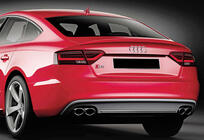 Audi A5 2007–2015 Spoiler DPT V-2 (voor Sedan, hoogglans zwart) foto 5