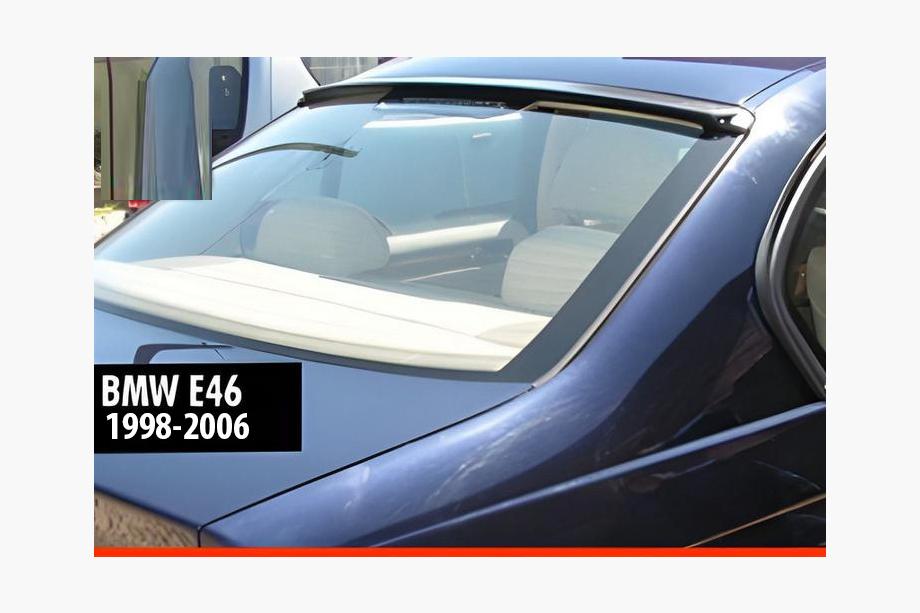 BMW 3 Serie E46 1998–2006 Sierlijst (voor SD, hoogglans zwart) Image