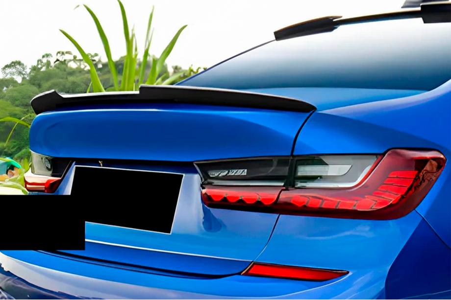 BMW 3 Serie G20/G21 2018– M4-style spoiler (voor G20/G80, glanzend zwart) Image