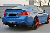 BMW 4 Serie F32/F33/F36 2012–2020 M4-Style V2 spoiler (voor F32, hoogglans zwart) foto 1
