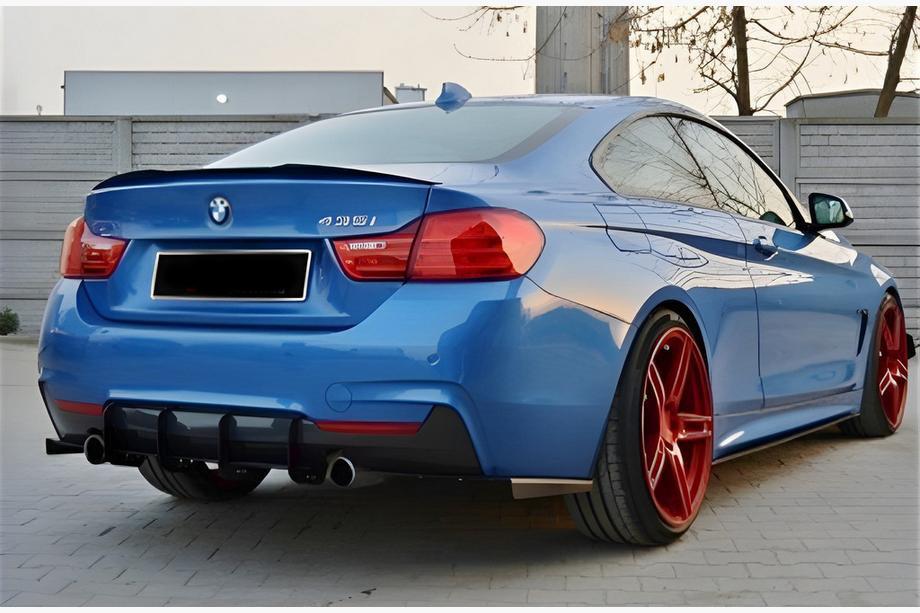 BMW 4 Serie F32/F33/F36 2012–2020 M4-Style V2 spoiler (voor F32, hoogglans zwart) Image