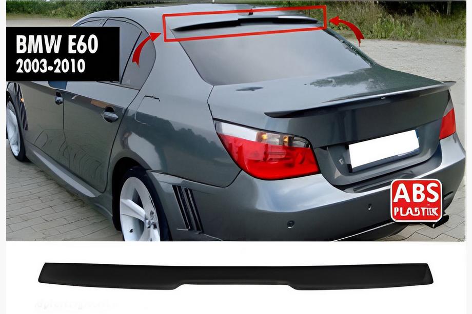 BMW 5 Serie E60/E61 2003–2010 Achterruitspoiler DPT V-3 (hoogglans zwart) Image