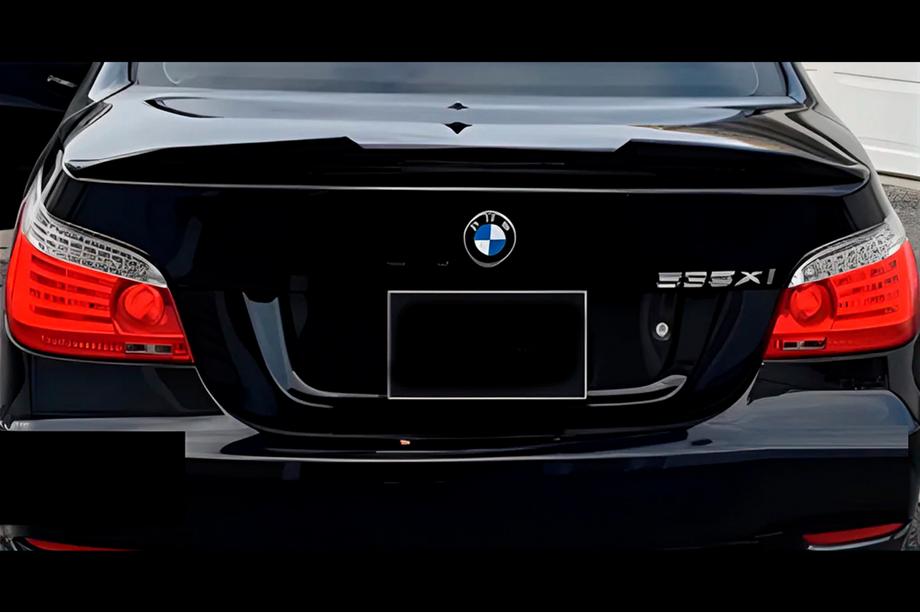 BMW 5 Serie E60/E61 2003–2010 PSM-stijl spoiler (hoogglans zwart) Image