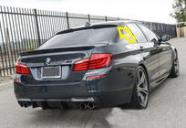 BMW 5 Serie F10/F11 2010–2016 M4-Style V1 spoilerlip (voor F10, hoogglans zwart) foto 3