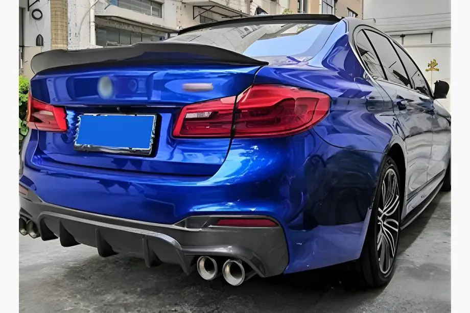 BMW 5 Serie G30/G31 2017–2023 PSM-stijl spoiler (hoogglans zwart) Image