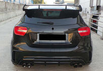 Mercedes A-Klasse W176 2012–2018 Spoiler DPT V-1 (hoogglans zwart) foto 5