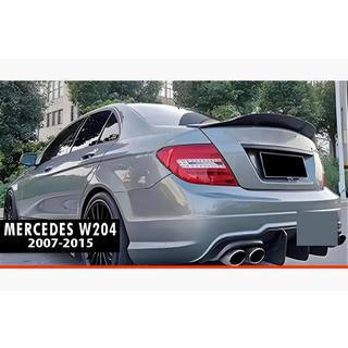 Spoiler DPT V-2 (hoogglans zwart) Mercedes C-klasse W204 2007–2015 foto 1