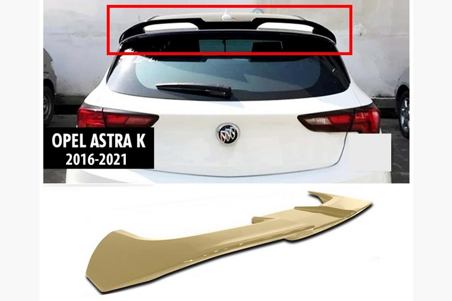 Opel Astra K 2016–2021 Spoiler DPT V-1 (hoogglans zwart) Image