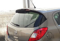 Opel Corsa D 2007–2014 DPT spoiler (hoogglans zwart) foto 2