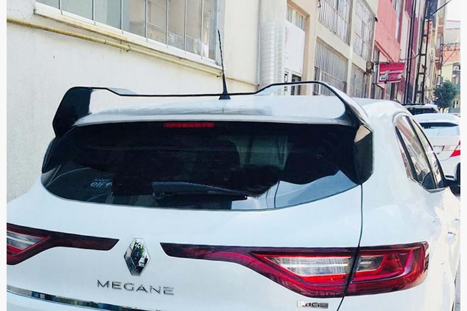Renault Megane IV 2016–2025 Spoiler DPT (HB, hoogglans zwart) Foto 1