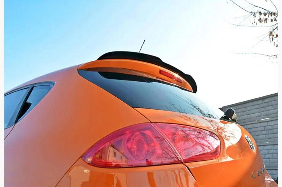 Seat Leon 2005–2012 Spoiler DPT V-1 (2009-2012, hoogglans zwart) Foto 2