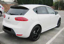 Seat Leon 2005–2012 Spoiler DPT V-4 (2009-2012, hoogglans zwart) foto 4