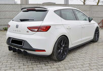 Seat Leon 2013–2020 Spoiler DPT V-8 (hoogglans zwart) foto 3