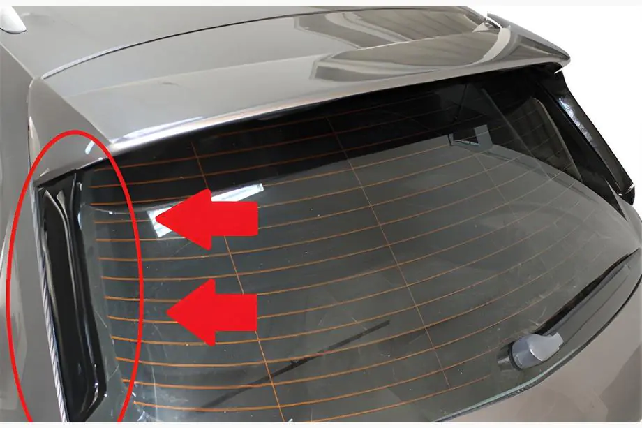 Seat Leon 2013–2020 Spoilerflaps Flap DPT (2 stuks, hoogglans zwart) Image