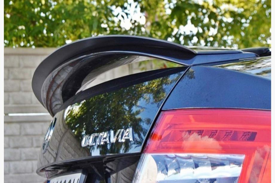 Skoda Octavia III A7 2013–2019 Spoiler DPT V-3 (glans zwart) Foto 2