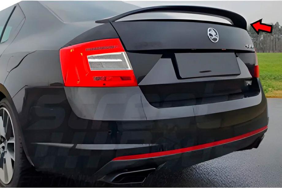 Skoda Octavia III A7 2013–2019 Spoiler DPT V-5 (hoogglans zwart) Foto 3