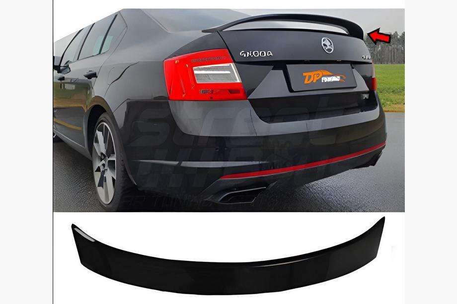 Skoda Octavia III A7 2013–2019 Spoiler DPT V-5 (hoogglans zwart) Foto 9