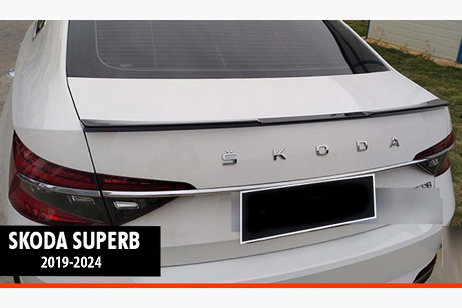 Skoda Superb 2015–2024 Spoiler DPT V-3 (2019-2024, hoogglans zwart) Image