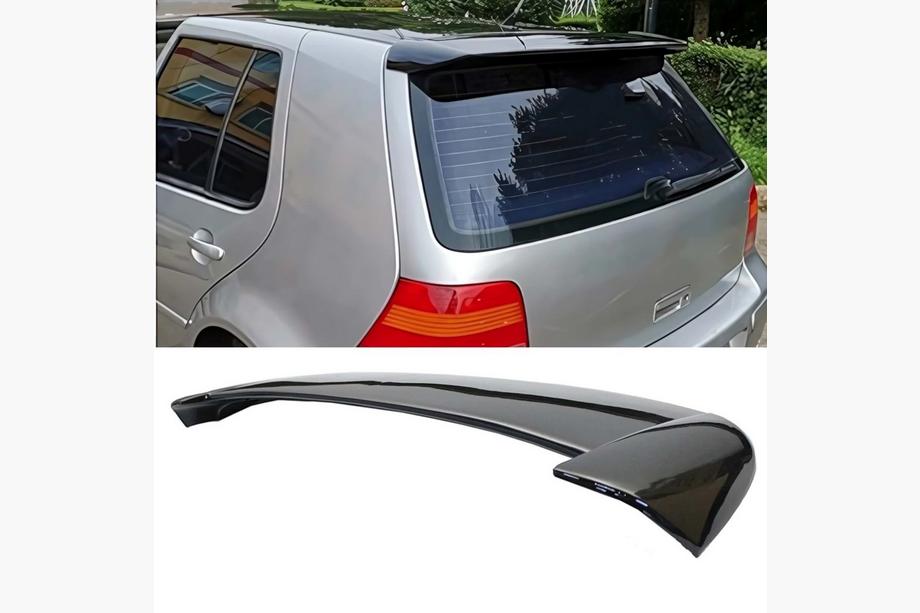 Volkswagen Golf 4 1997–2006 DPT V-1 spoiler (HB, hoogglans zwart) Image