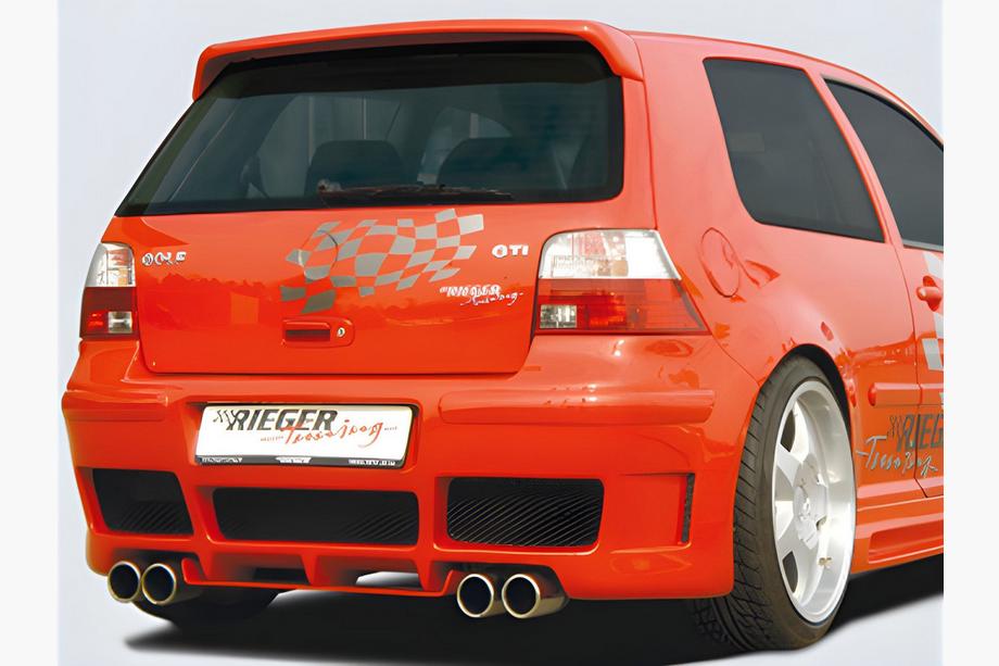 Volkswagen Golf 4 1997–2006 DPT V-2 spoiler (HB, hoogglans zwart) Image