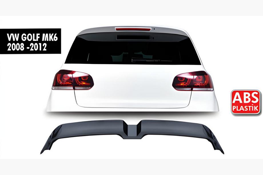 Volkswagen Golf 6 2008–2014 Spoiler DPT V-3 (HB, hoogglans zwart) Foto 1