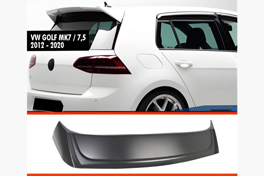 Volkswagen Golf 7/E-Golf 2012–2020 DPT V-6 spoiler (voor GTI / R HB, hoogglans zwart) Image