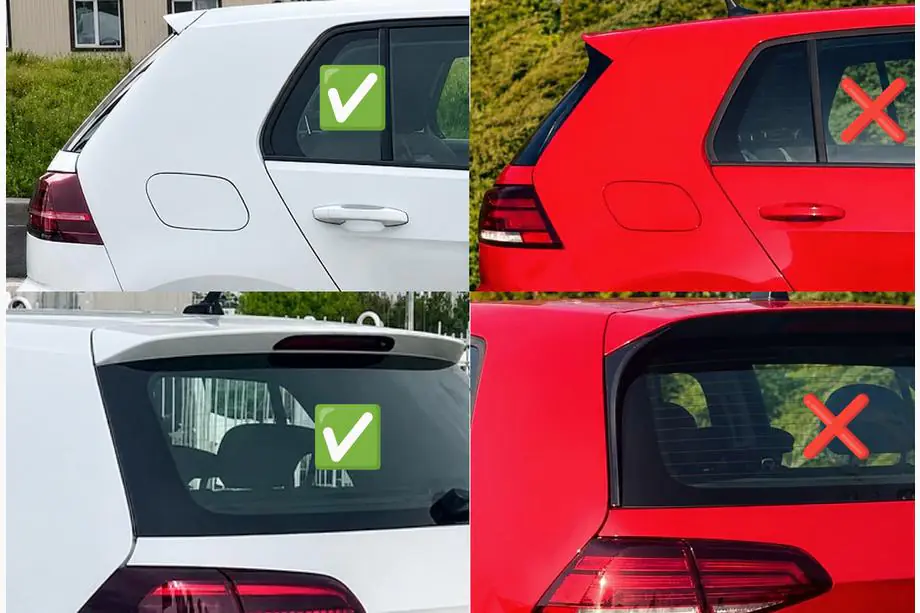 Volkswagen Golf 7/E-Golf 2012–2020 Spoiler DPT V-7 (voor Base HB, glanzend zwart) Foto 10