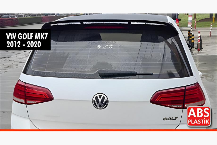 Volkswagen Golf 7/E-Golf 2012–2020 DPT V-8 spoiler (voor Base HB, hoogglans zwart) Image