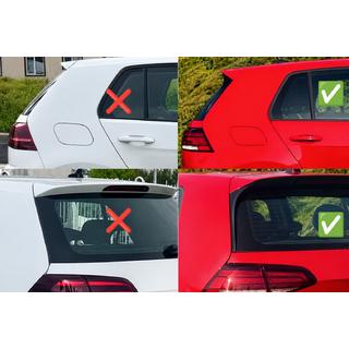 DPT V-9 spoiler (voor GTI / R HB, hoogglans zwart) Volkswagen Golf 7/E-Golf 2012–2020 foto 4