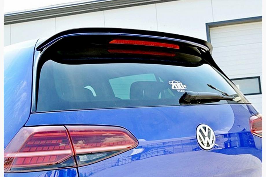 Volkswagen Golf 7/E-Golf 2012–2020 DPT V-9 spoiler (voor GTI / R HB, hoogglans zwart) Image