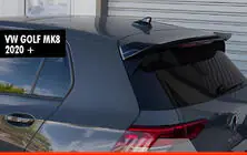 Volkswagen Golf 8 2019– DPT V-2 spoiler (HB, hoogglans zwart) foto 1