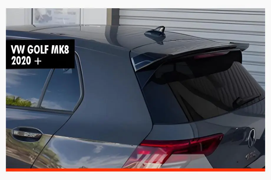 Volkswagen Golf 8 2019– DPT V-2 spoiler (HB, hoogglans zwart) Image
