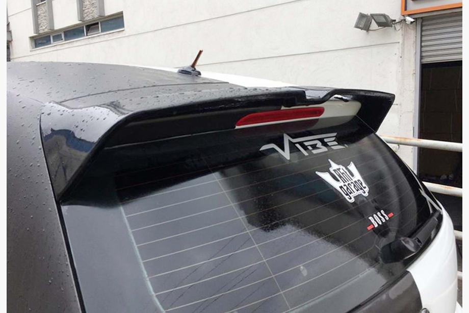 Volkswagen Polo 2010–2017 Spoiler DPT V-3 (HB, hoogglans zwart) Image