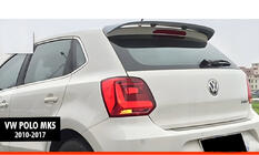 Volkswagen Polo 2010–2017 Spoiler DPT V-5 (HB, hoogglans zwart) foto 1